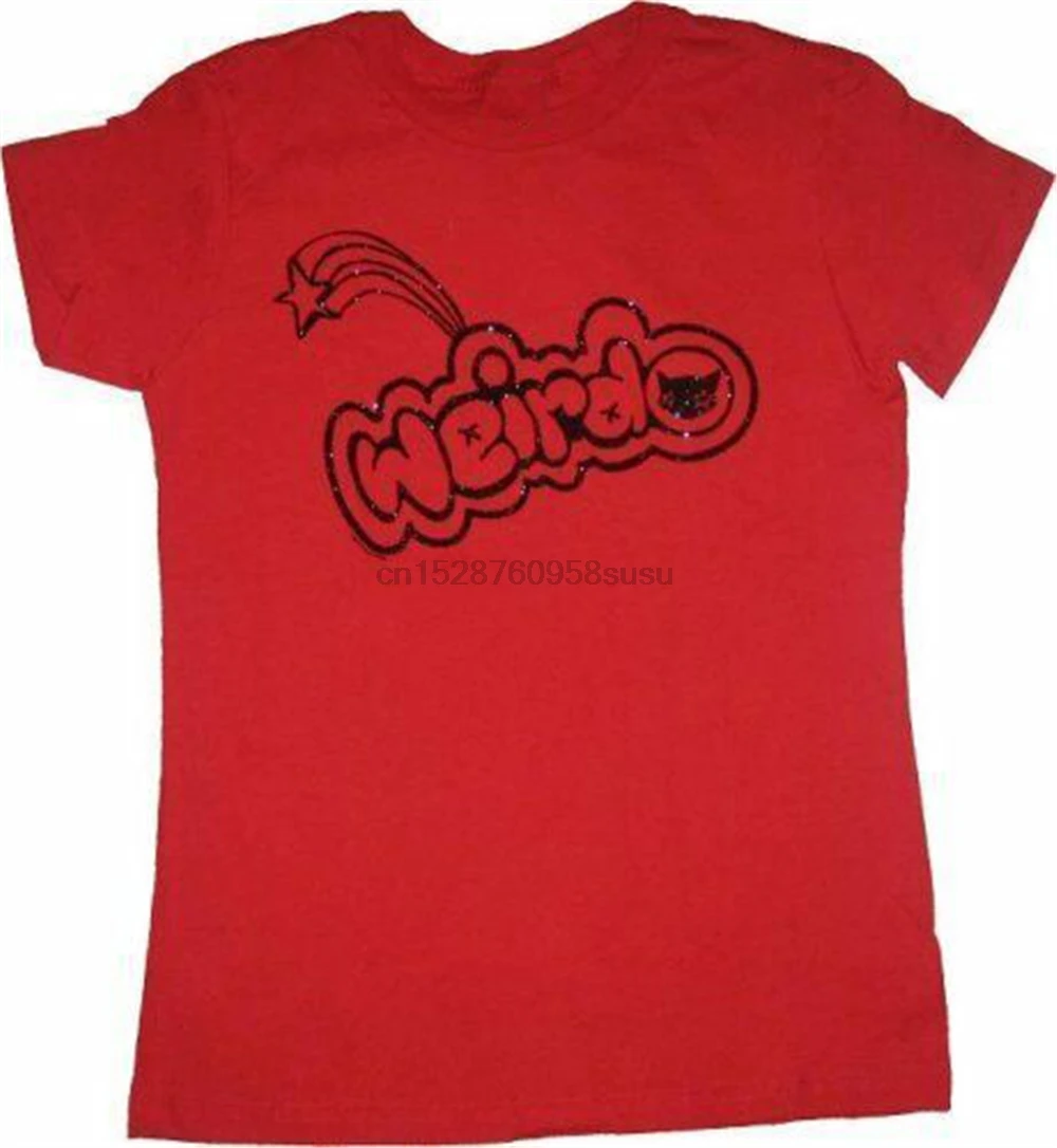 

Женская футболка Эмили Странные юниоры, красная летняя футболка Weirdo