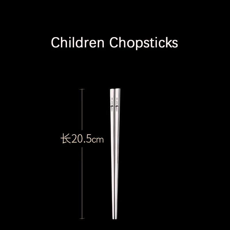 

Chinese Dinnerware Sets Stainless Steel Non-slip Chopsticks With Tray Metal Fork Soup Spoon Household Tableware Set