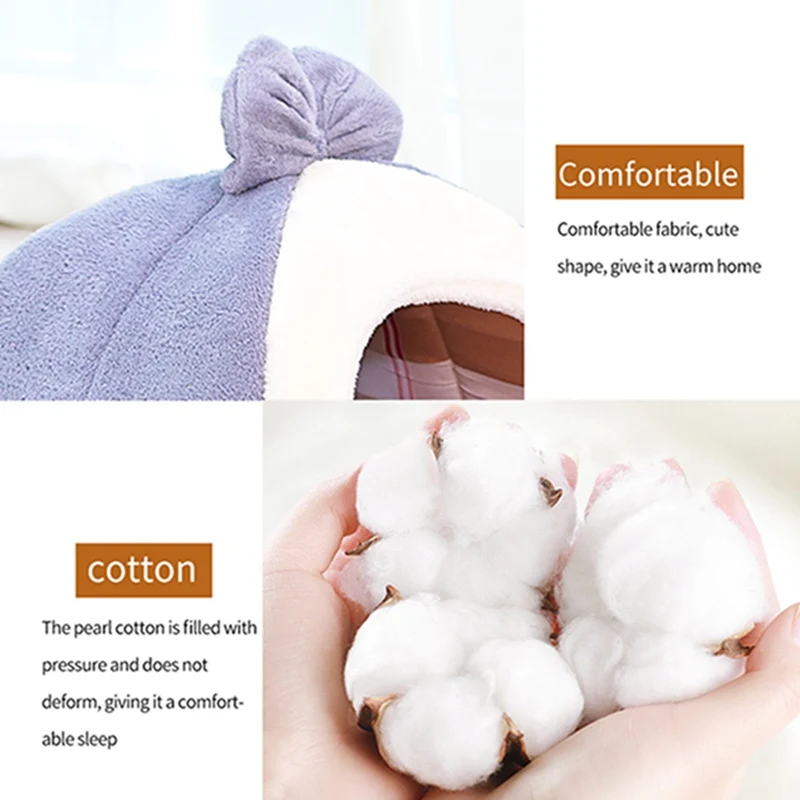 Кровать для домашних животных теплая кровать собак кошек гнездо в форме юрты