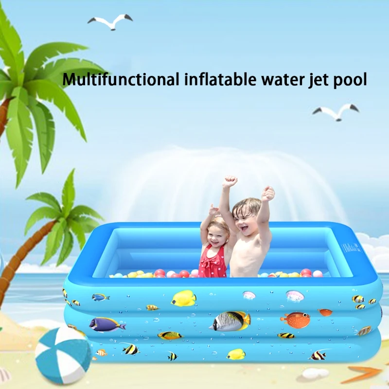 94/83 дюймов детский бассейн поливальная машина для сада брызг площадку складной