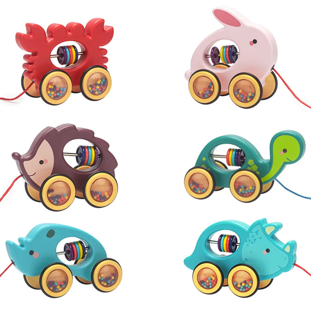 

Игрушки для малышей Push & Pull, тянущаяся Детская игрушка с нержавеющими колесами, Push and Pull Action, Ранняя игрушка, лучшие подарки на день рождения