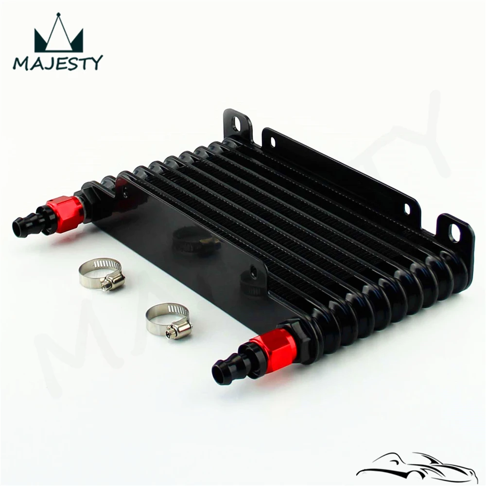 8-дюймовый 32 мм 10-рядный двигатель/гоночный алюминиевый масляный радиатор