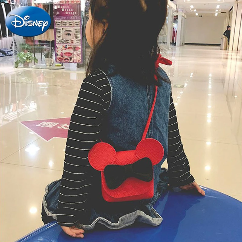 Disney Микки Маус Мини сумка мультфильм Женская PU Досуг модный ранец шоппер леди