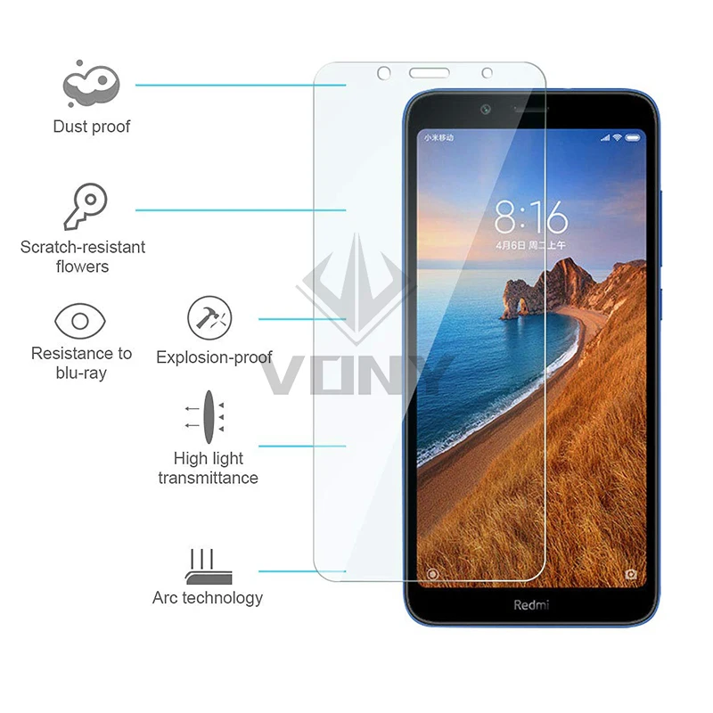 2 шт. защитное стекло Redmi 7a Защита экрана для Xiaomi закаленное Xiomi Xaomi Redmi7a Redmi7 7 A A7