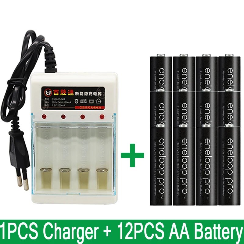 24.78 AA батарея основная батарея Pro AA 3800 MAH 1,2 V Ni-MH камера игрушка Подогрев перезаряжаемая батарея+ зарядное устройство - Цвет: 24.78