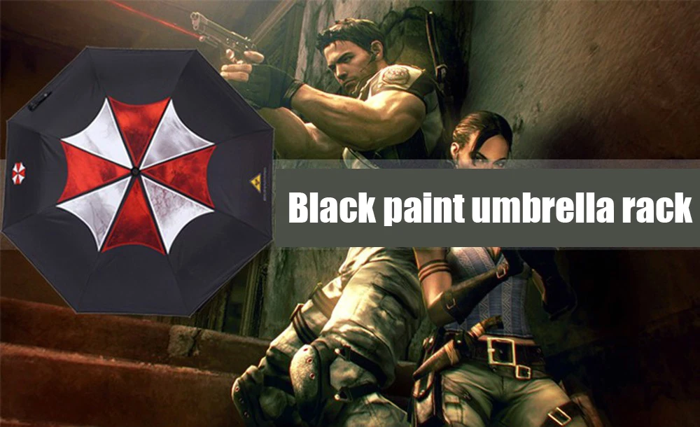 Biohazard Обитель зла, Umbrella корпорация Parapluie Rain men 3 складные ручные Paraguas Hombre новинки