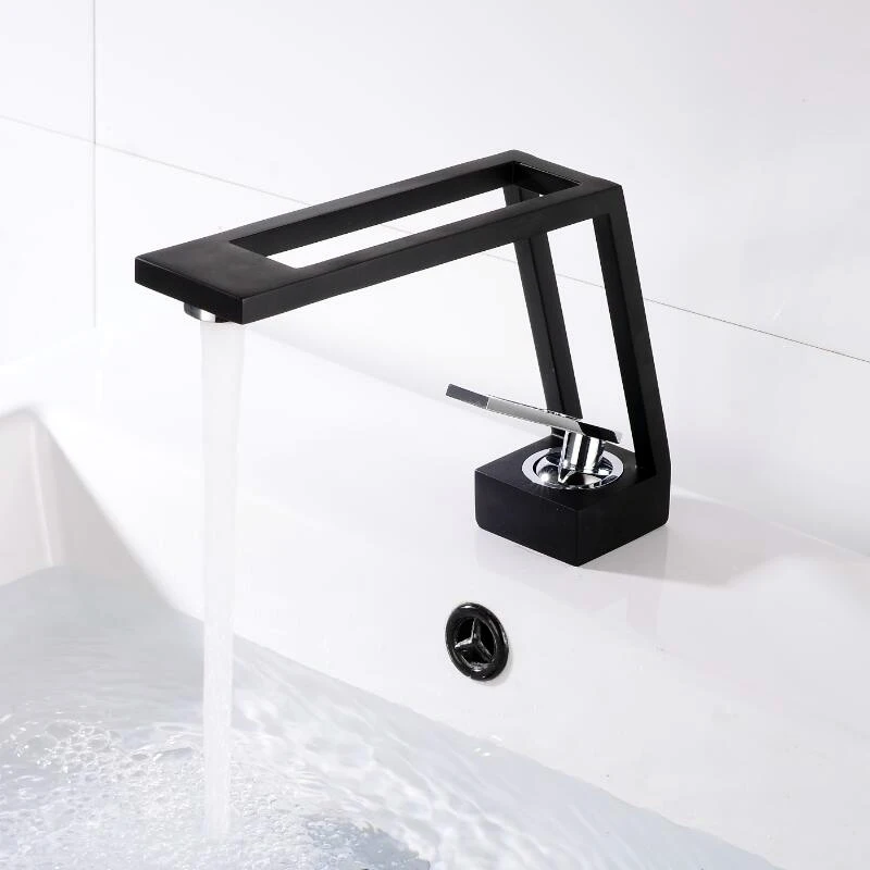 Смеситель для раковины смеситель ванной комнаты черный латунный винтажный с