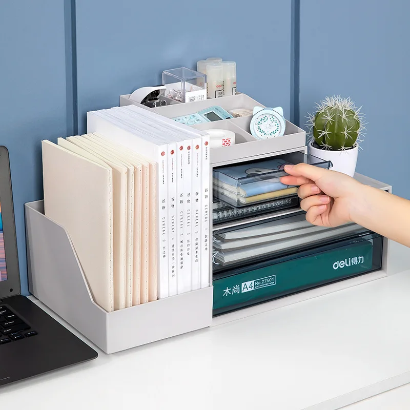 

Desktop stationery box drawer type multi-layer A4 paper file storage box sundries storage box office desktop storage box