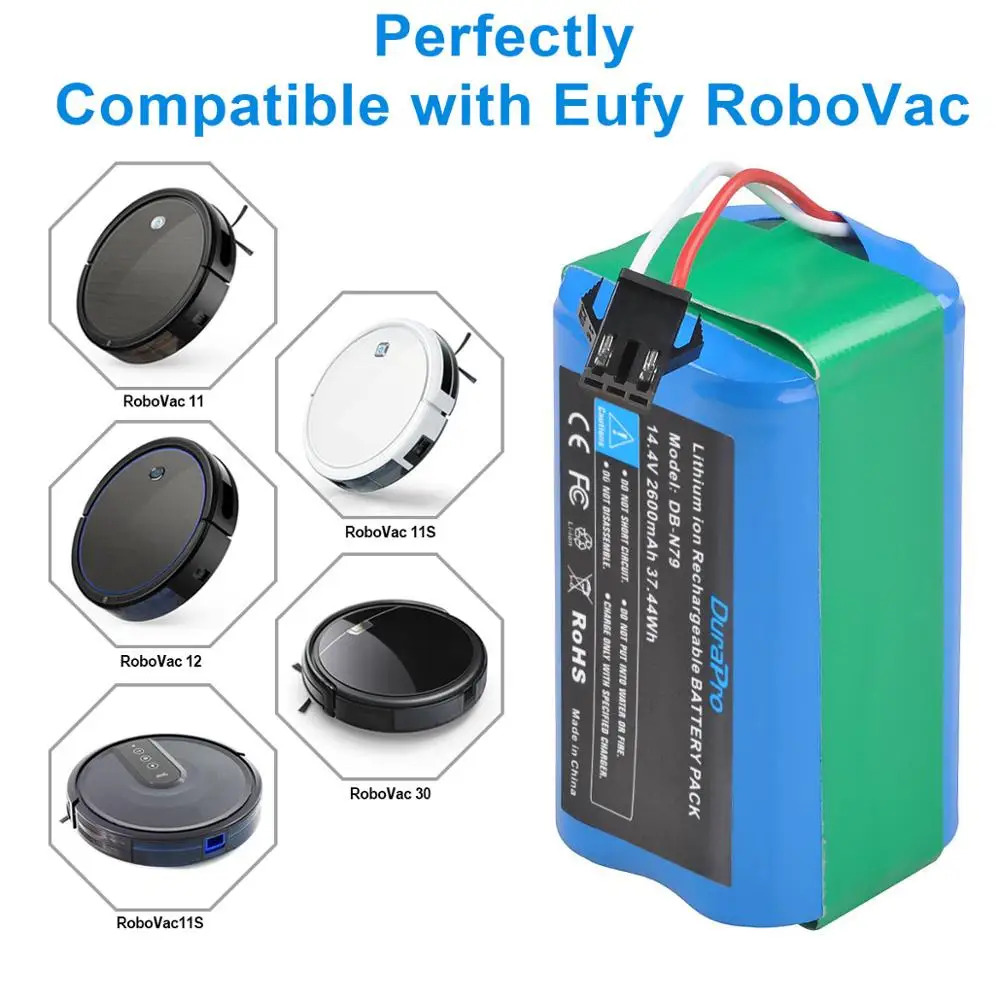 2600mAh 14 4 V литий-ионный аккумулятор для CONGA EXCELLENCE 990 Ecovacs Deebot N79 N79S DN622 Eufy Robovac 11 11S 12 15C