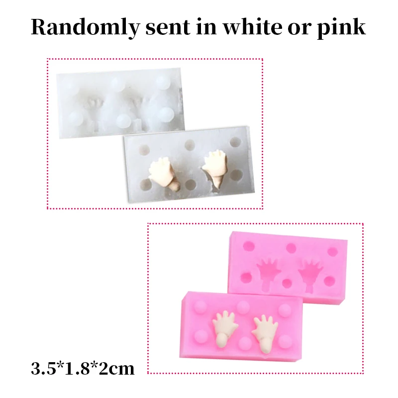 

1 Pcs Silicone 3D Body Mold Palms Legs Universal Handmade Diy Accessories Pottery Clay Polymer Molds Ceramic Tools