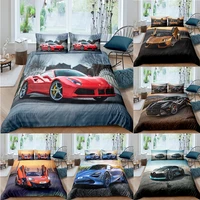 bedding set 23pcs 3d racing car print duvet cover sets quilt cover pillowcase single queen twin king size for boy child