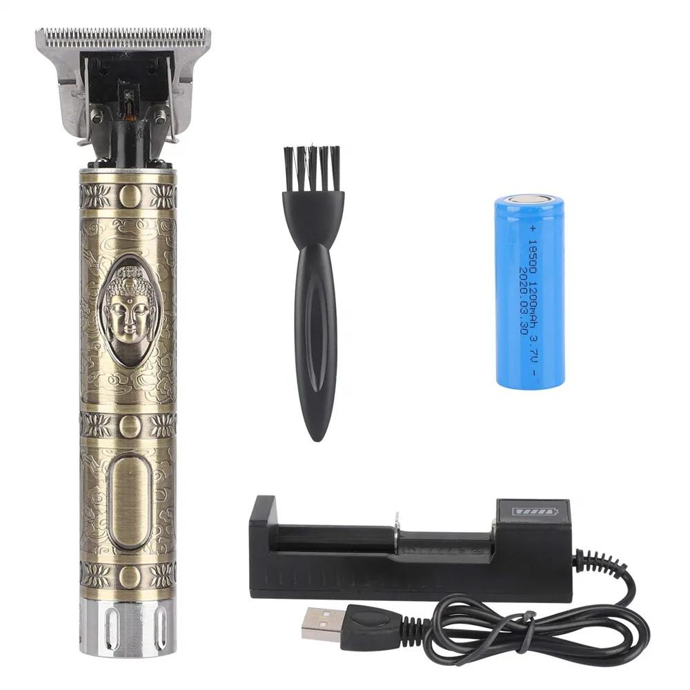 

T-Outliner Professional Hair Clipper Men's Cordless Electric 0mm Bald Head Shaving Beard Trimmer Finishing Hair Cutting Machines