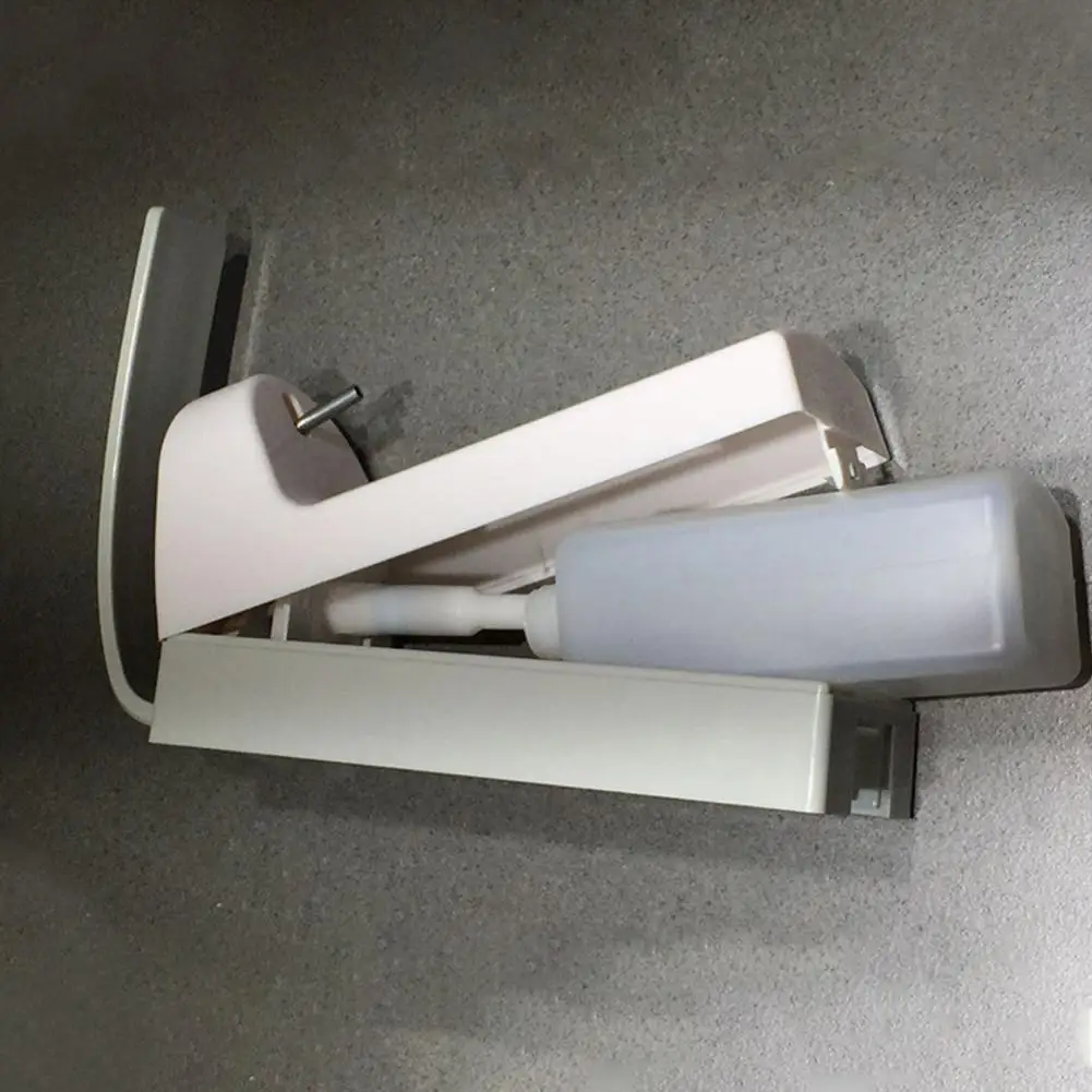 

Manual Liquid Soap Dispenser Wall Mount Bathroom Accessories Plastic Detergent Shampoo Dispenser Double Hand Kitchen Soap Bottle