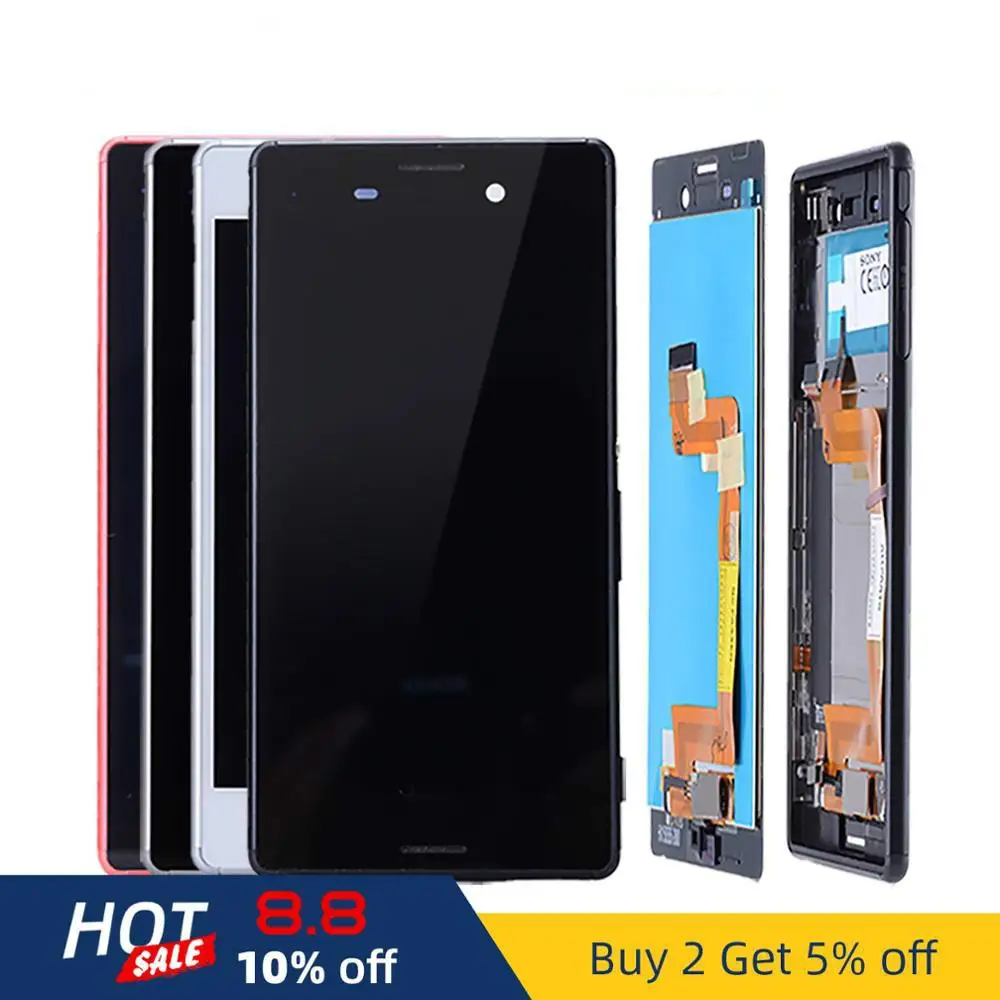 Оригинальный одиночный двойной SIM lcd для Sony Xperia M4 Aqua дисплей сенсорный экран с