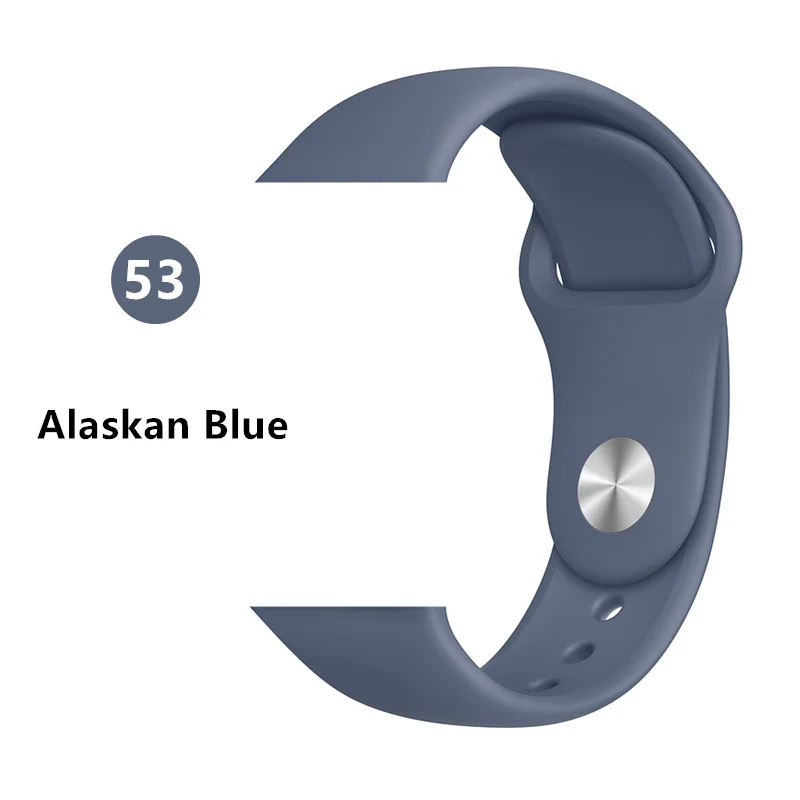 Alaskan Blue Lbiaodai ремешок для apple watch 4 3 apple watch band apple watch ремешок 44mm 40mm iwatch band 42mm 38mm спортивный силиконовый браслет ремешок для часов ремешки для apple watch 4 3 2 1 - Цвет ремешка: Alaskan Blue
