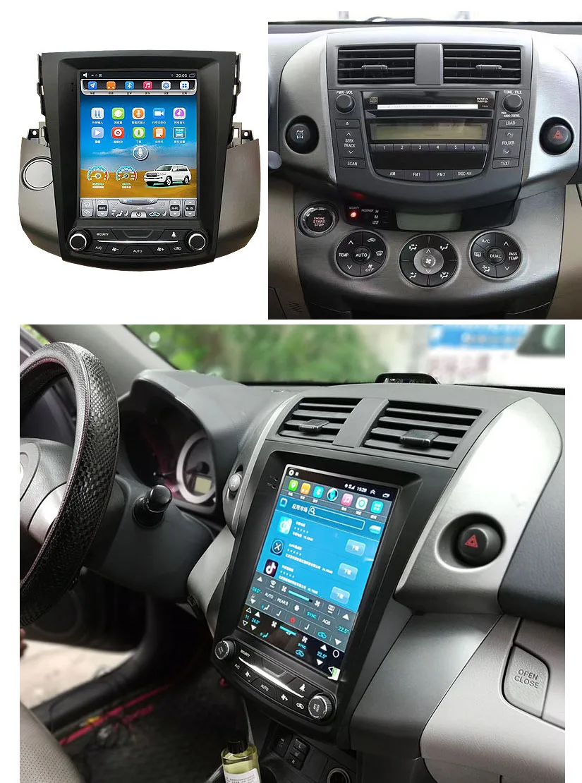 ZOYOSKII Android 9 7 дюймовый вертикальный экран Tesla автомобильный GPS-навигатор