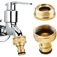 balleenshiny brass hose faucet connector for kitchen sink garden washing machine accessories female threaded faucet adapter
