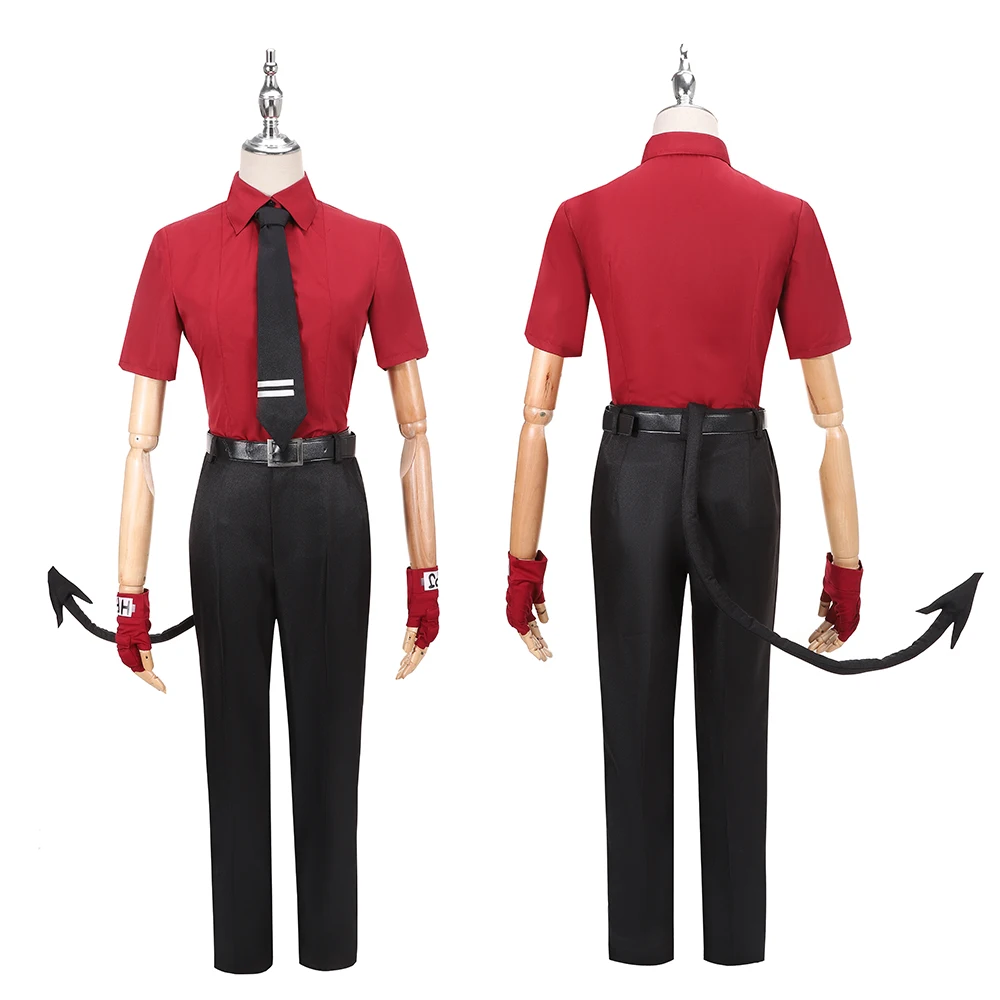 Костюм для косплея блейзер рубашка штаны хвост уши Хэллоуин костюм демона |