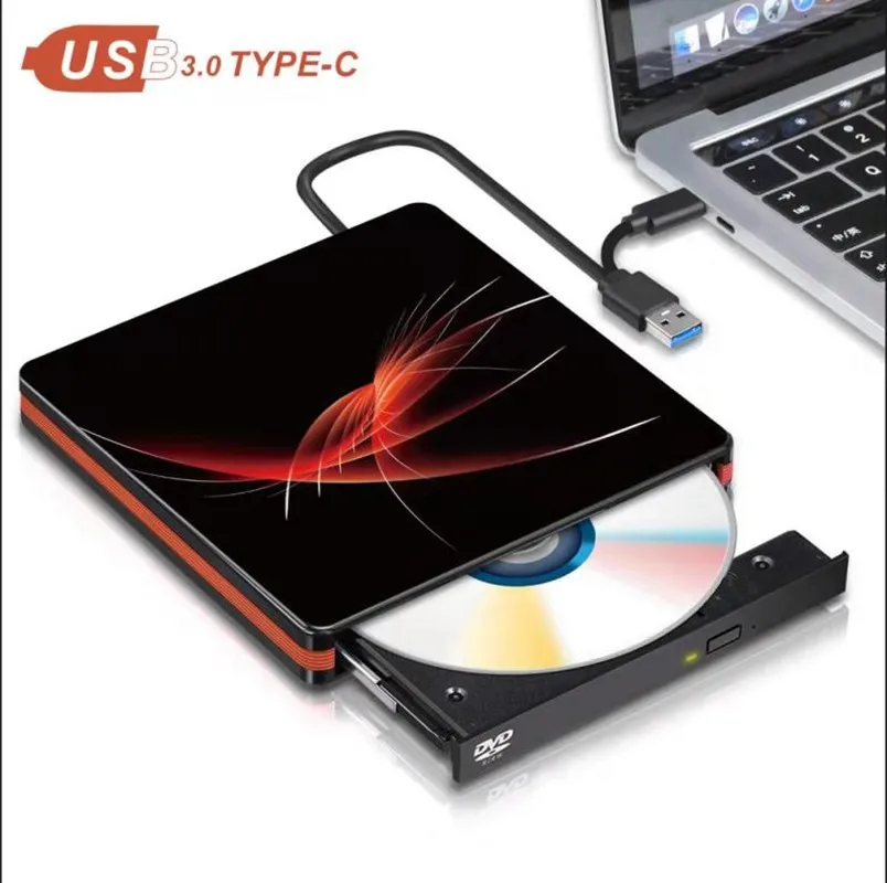 Новый внешний тонкий USB чип 3 0 CD RW/DVD RW SATA оптический привод DVD ROM для Mac пк ноутбука