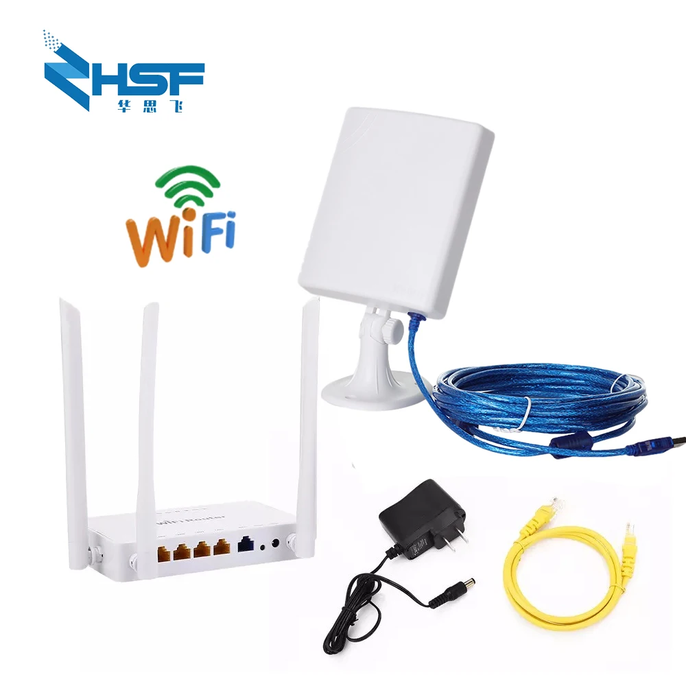 Высокомощный беспроводной фрезерный роутер с 4 антеннами 5 дБи адаптер высокой