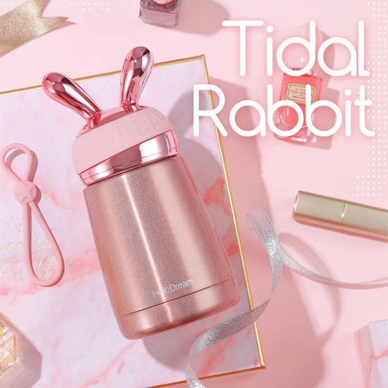 Горячая Распродажа 300 мл мини Гальваническая Милая молочная вакуумная колба 304