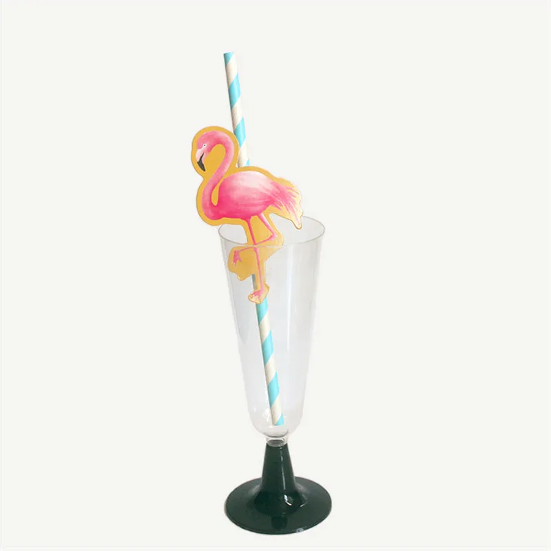 10 шт. яркие соломинки фламинго фрукты для Гавайских тропических тематические