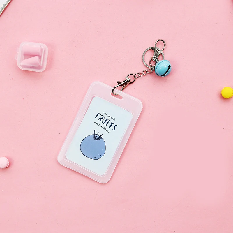 Модный чехол для карт с брелоком пластиковая сумка женский милый мультяшный