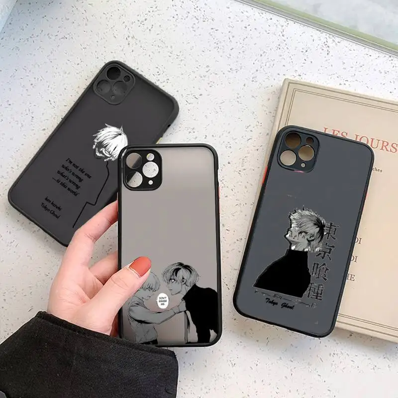 

anime Tokyo Ghoul Japan Phone Case matte transparent For iphone 7 8 11 12 plus mini x xs xr pro max cover