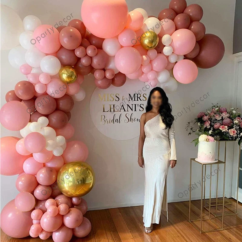 

170pcs/set Diy Birthday Wedding Party Decoration Balloon Garland Arch Kit For Baby Shower Boy Or Girl Supplies Gold Foil Ballon