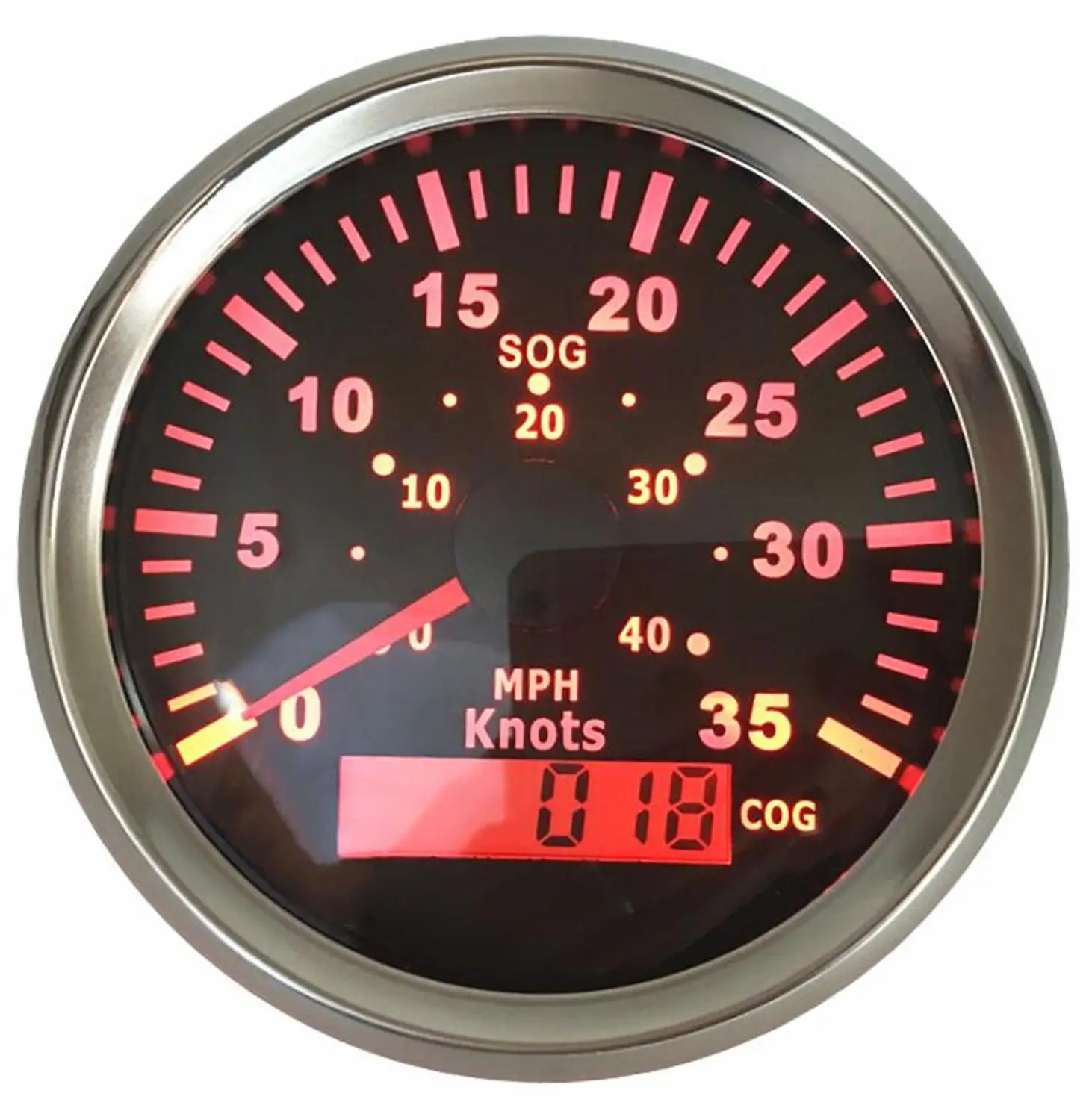 Спидометры GPS из нержавеющей стали 316L измерители скорости для мотоцикла 0-35 узлов