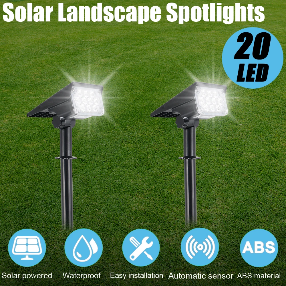 Регулируемый Солнечный Точечный светильник HYMELA 10 светодиодов садовый на