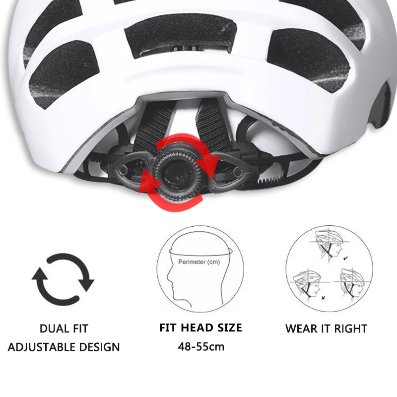 Велосипедный шлем KUWOMAX для мужчин и женщин цельнолитой горных дорожных