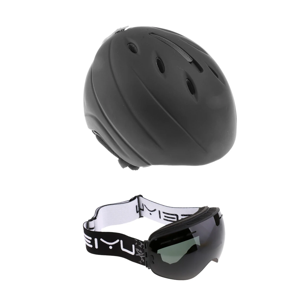 Легкий лыжный сноуборд шлем со снежными очками для мужчин и женщин Спорт на