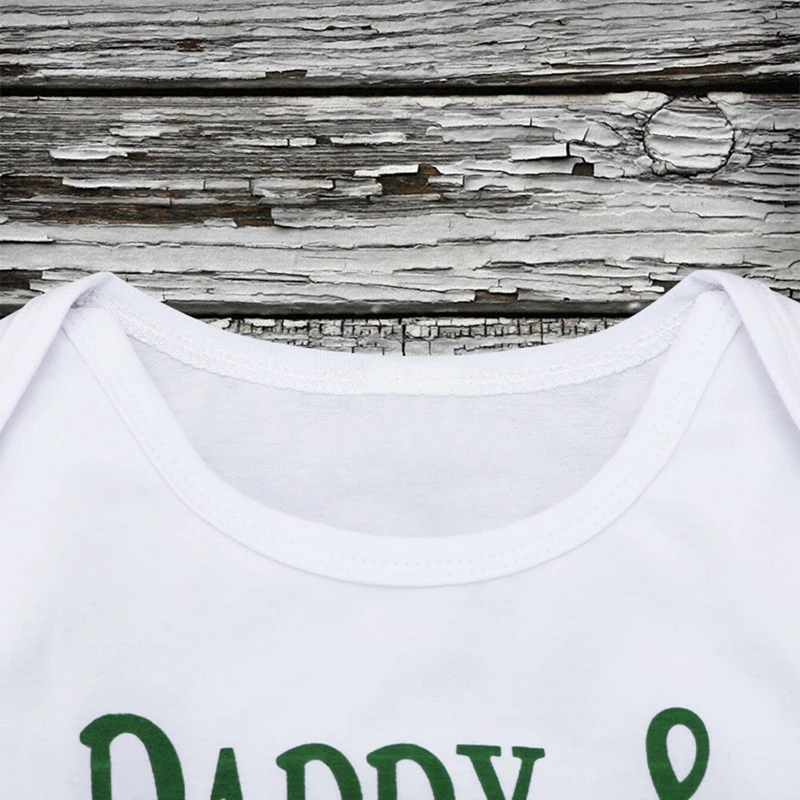 Детская Рождественская одежда боди с длинными рукавами и круглым вырезом