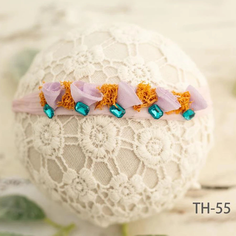 Diademas de perlas para beb&eacute;, accesorios para el cabello para ni&ntilde;a reci&eacute;n nacida, accesorios para fotograf&iacute;a, diademas de estudio-1