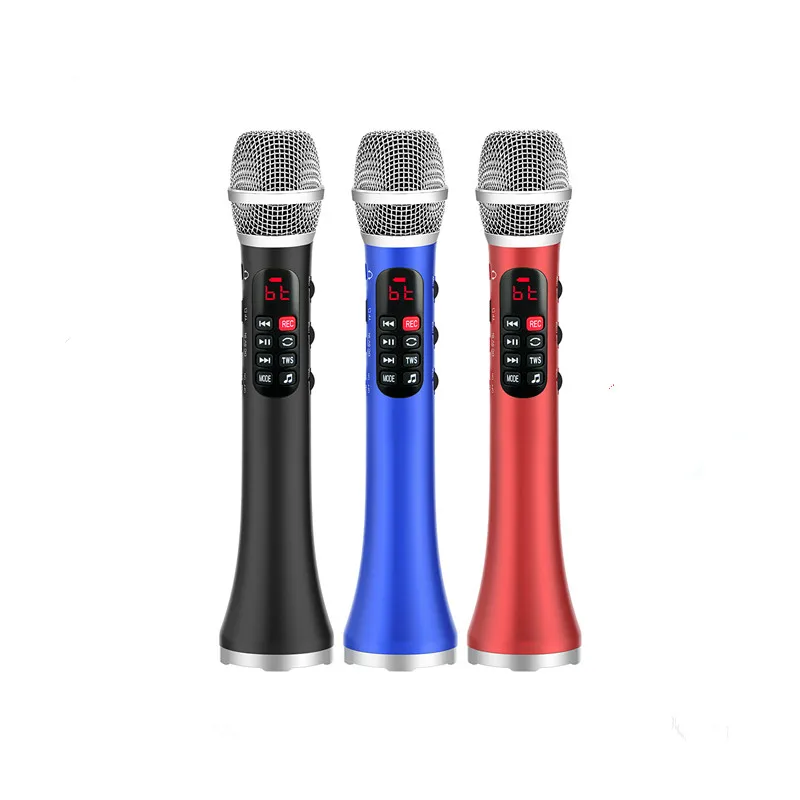 

Профессиональный Портативный беспроводной Bluetooth микрофон L898Professional 20 Вт для караоке, динамик для дома, KTV, динамический микрофон для студии