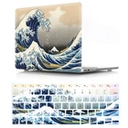 Жесткий Чехол для ноутбука MacBook Air Pro Retina 12, 13, 15, 16, 15,4, 13,3 дюйма, с чехлом для клавиатуры Air A1466, A1932 2018