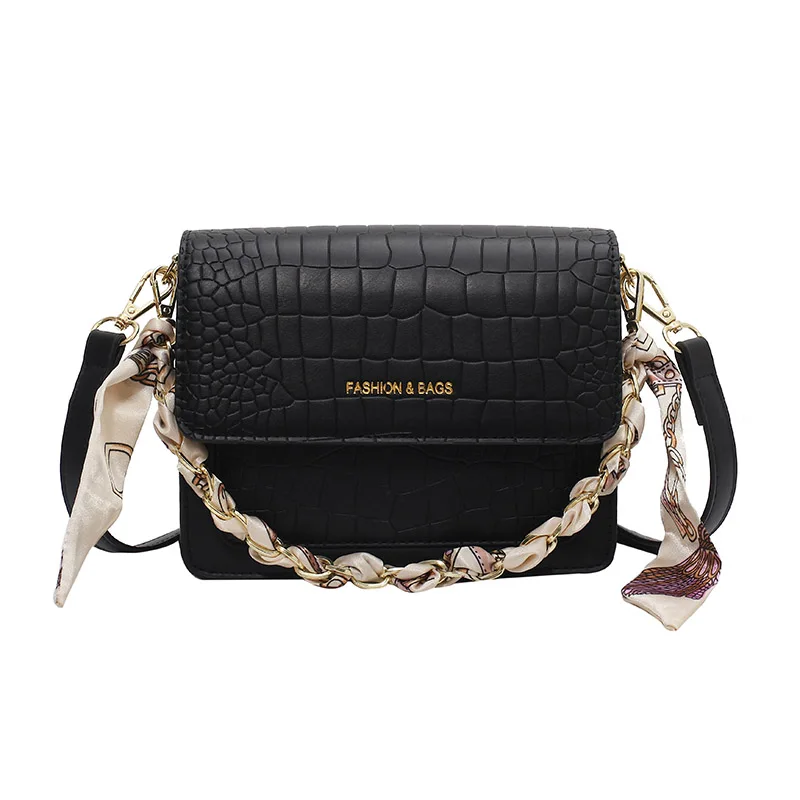 

Модные сумки через плечо из искусственной кожи аллигатора для женщин маленькие кошельки и сумочки роскошная дизайнерская сумка на плечо ша...