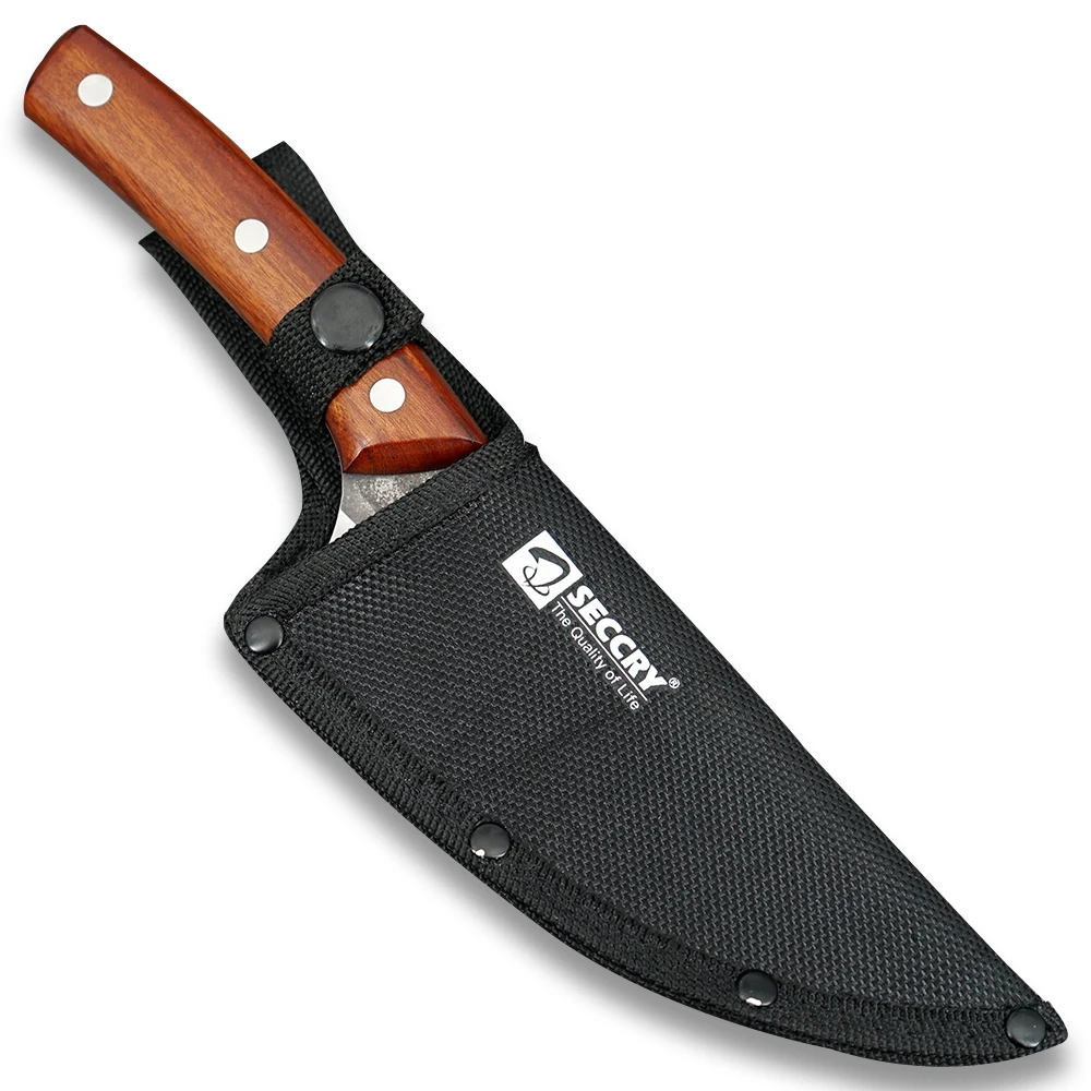 

SECCRY Handmade Forged 5Cr15Mov Steel Boning Knife Cleaver Knife Professional Butcher Kitchen Knives Outdoor Camping Tools DC08