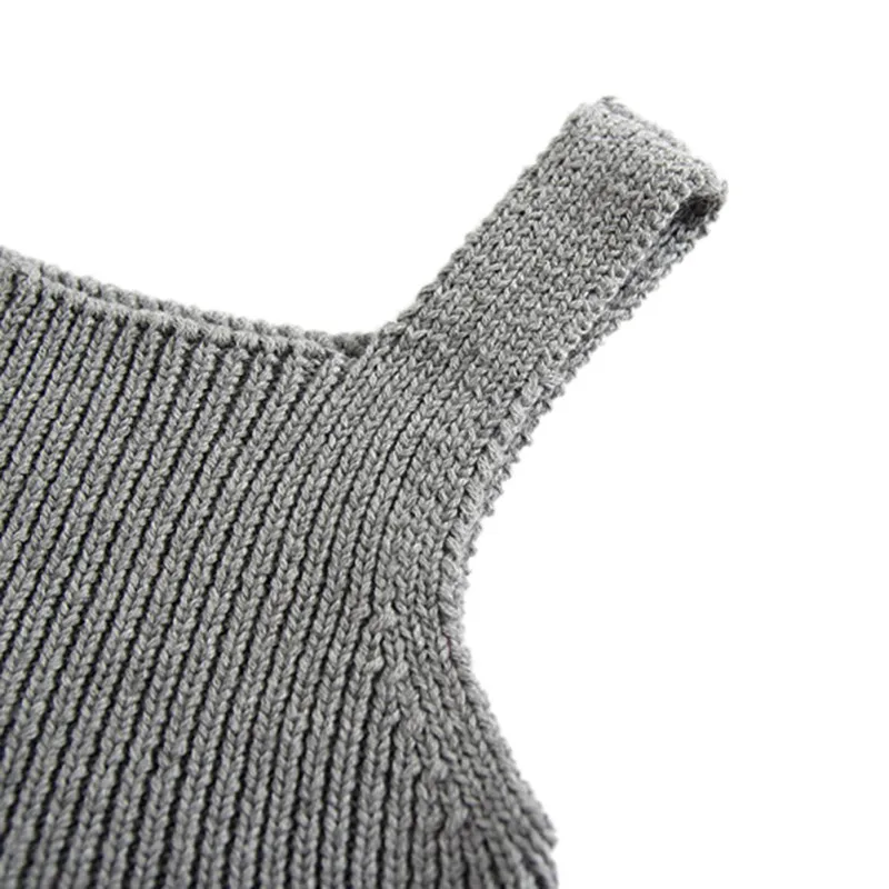 

Baby Romper Set Infant Jumpsuit Overall Sleeveless Baby Boys Clothing Autumn Knitted Girls Baby Casual Clothes