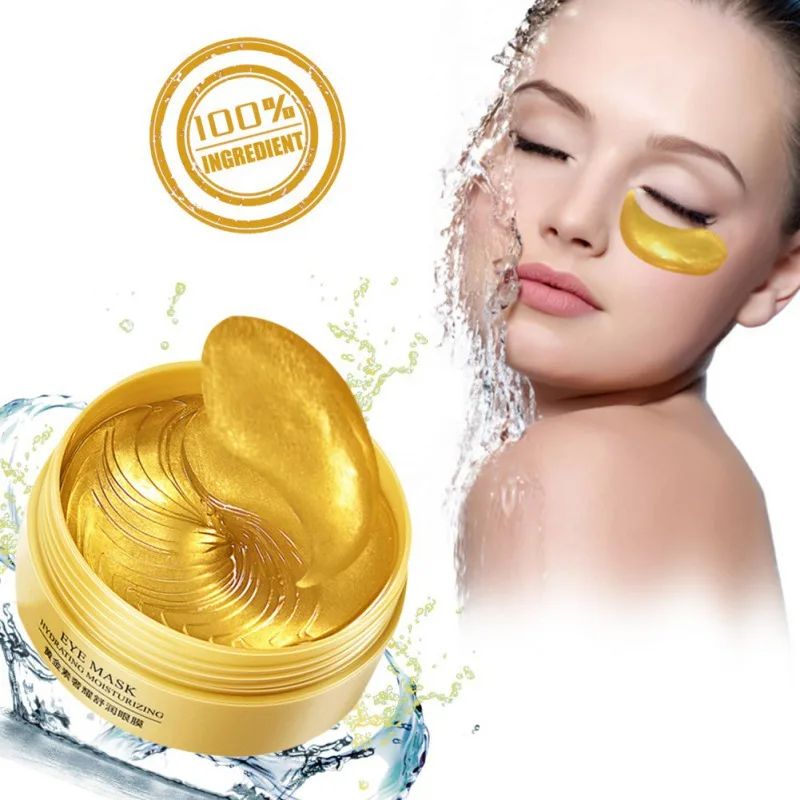 

60 Stickers/30 Pairs Golden ​​Eyes Mask Moisturizing Fade Dark Circles Fine Lines Anti-Aging Anti Aging Wrinkle Remove Skin Care