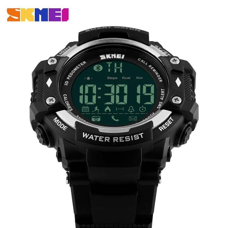 

SKMEI1226 large dial water outdoor sports step meter remote control photo watch men's watch