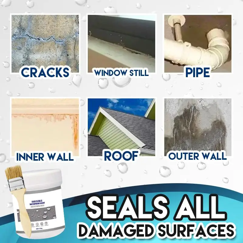 Waterproof Invisible Adhesive Agent Sealant Leak-proof Coating For Home Repair House Bathroom | Обустройство дома