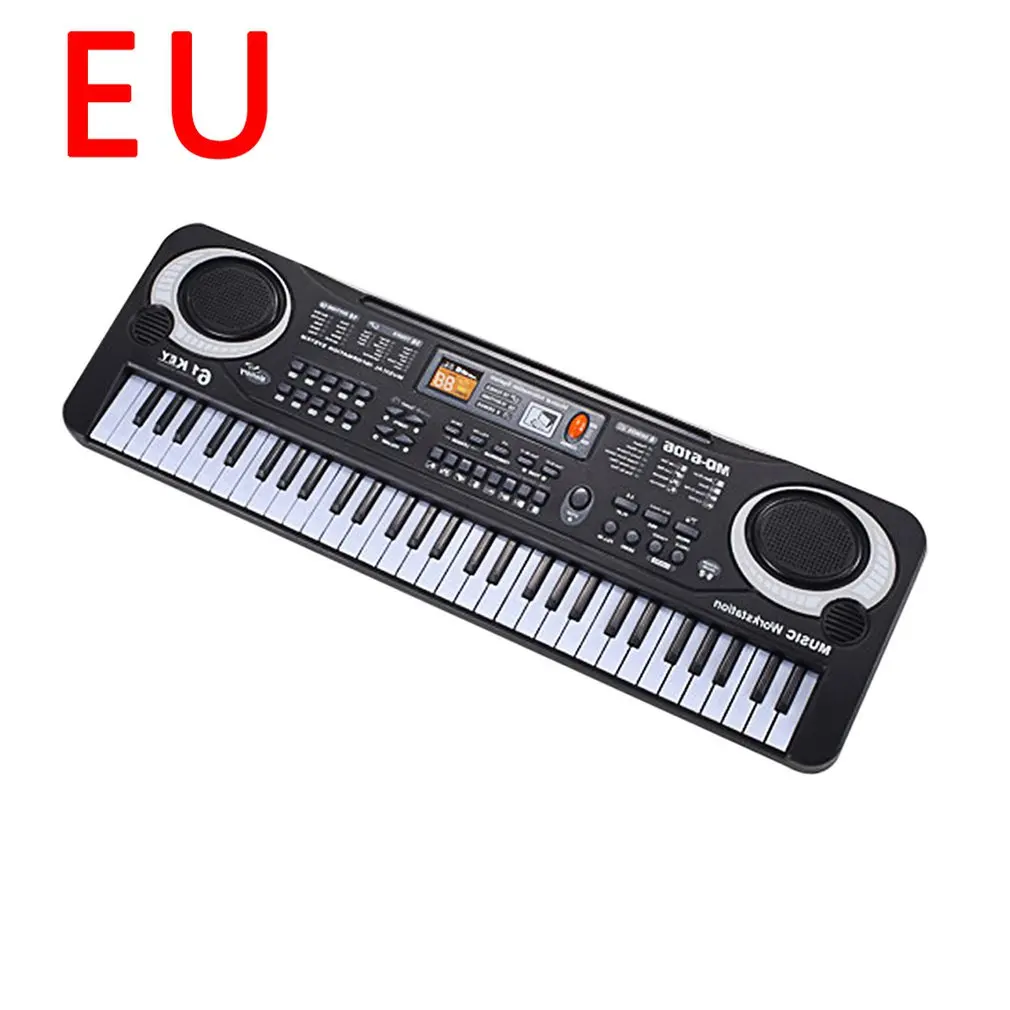 

Piano Keyboard Portable Electronic Children'S Keyboard Piano Beginner Digital Music Piano Toy 61 Keys Piano With Microphone