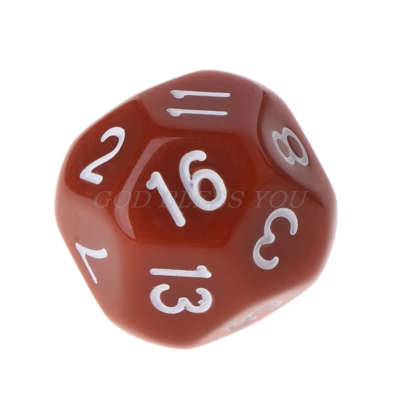 

10pcs 16 Sided Dice D16 Polyhedral Dices For Dungeons & Dragons Table Games Drop Shipping