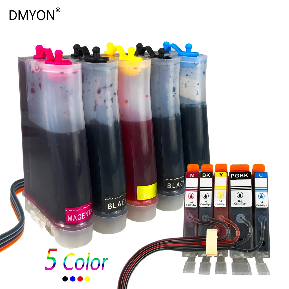 DMYON СНПЧ для PG525 CL526 Замена чернильного картриджа Canon PIXMA IP4850/IP4950 IX6550 MG5150/MG5250