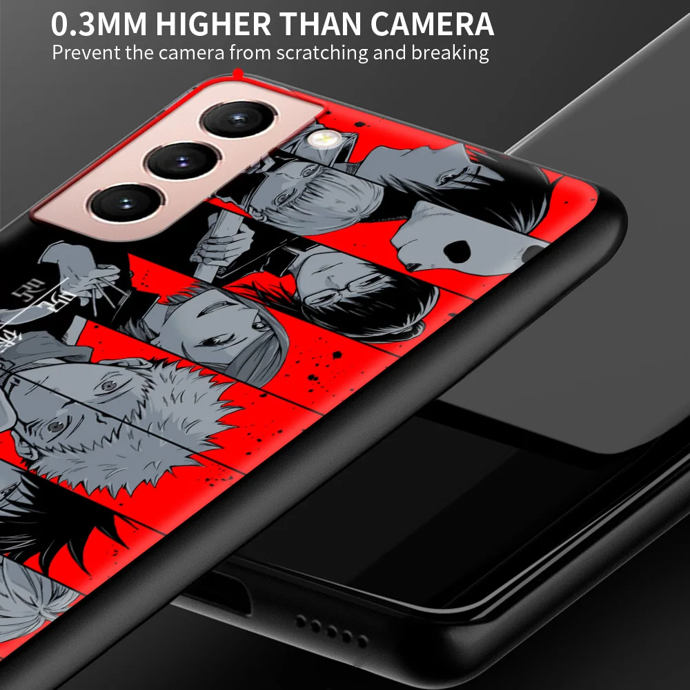 

Silicone Phone Case For Samsung Galaxy S20 FE S21 Ultra 5G S8 S9 S10 Plus Jujutsu Kaisen Satoru Gojo Anime Cover Coque Fundas