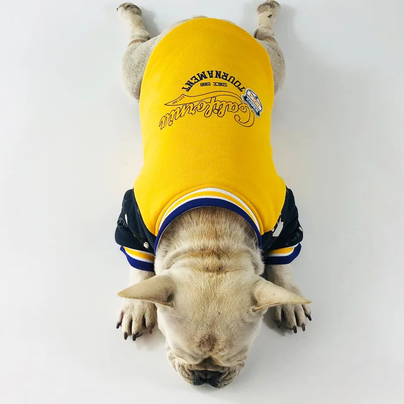 Хлопковая теплая куртка с французским бульдогом зимняя одежда для собак