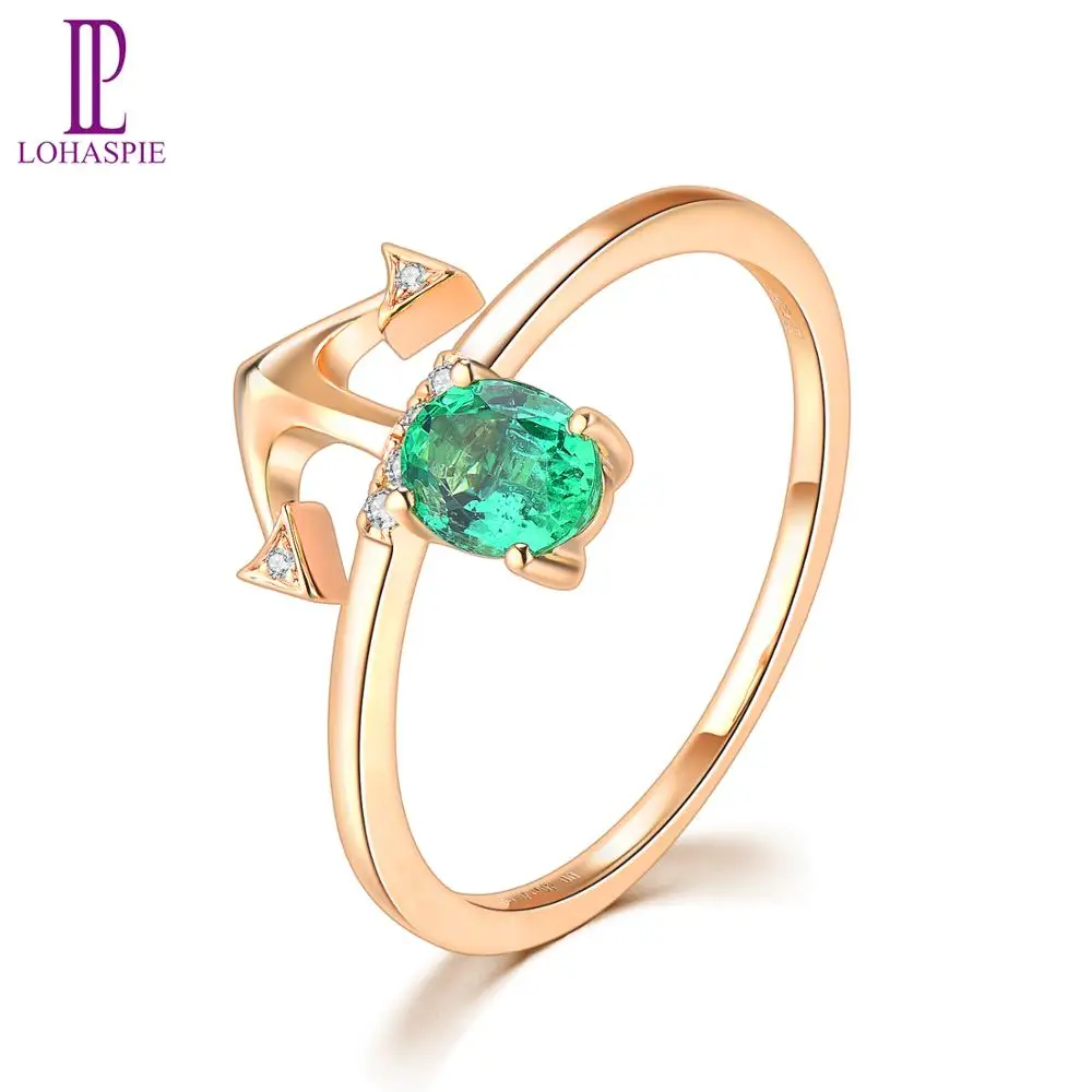 Кольцо обручальное с натуральным Изумрудом и настоящим Рубином для женщин |