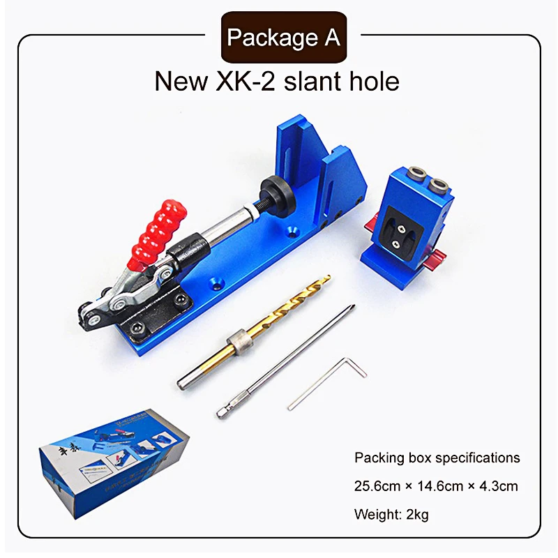 Деревообрабатывающий косый отверстие локатор набор инструментов для наклонного